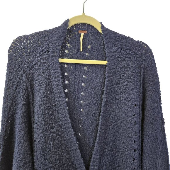 Free People Saturday Morning Wool Blend Cardigan Sweater Size Small - Picture 4 of 6